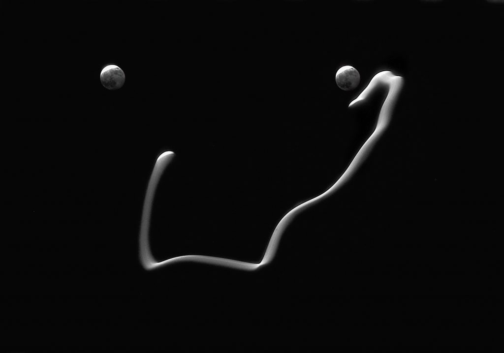 Moon Eclipse 3 exposures photography